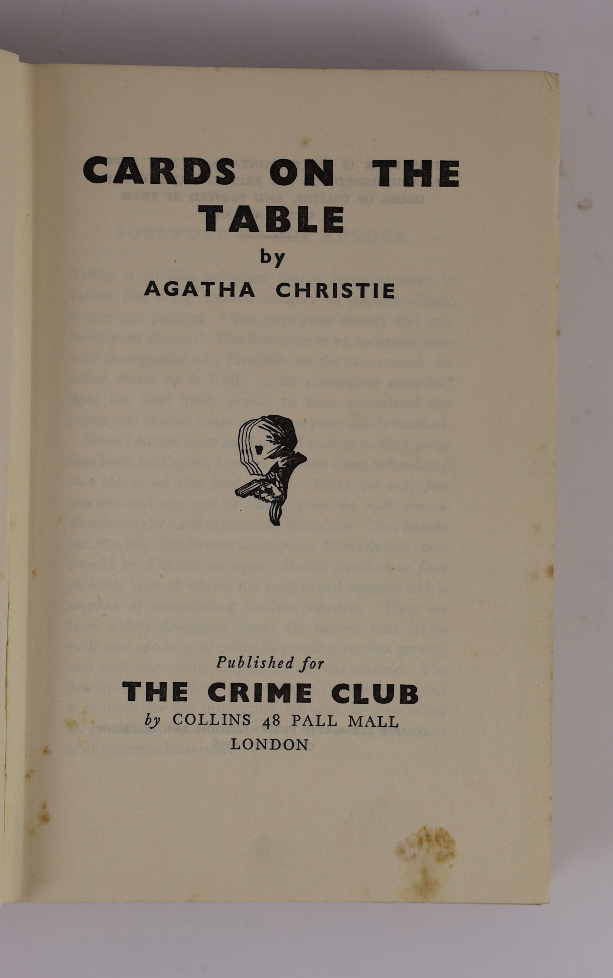 Christie, Agatha - Cards On The Table, 1st edition